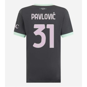 AC Milan Strahinja Pavlovic #31 Tredje skjorte til dame 2024-25 Kortermet